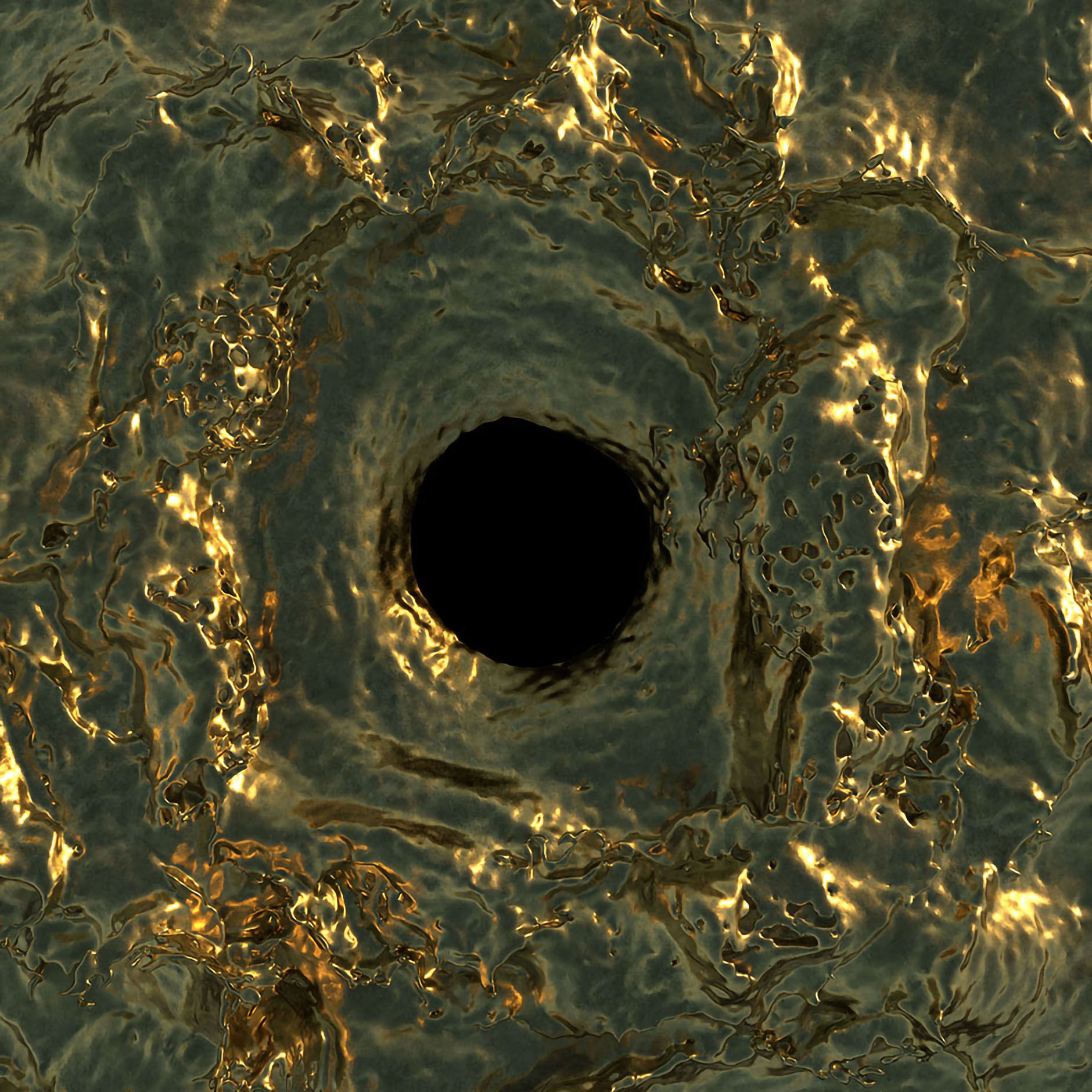 Abysses Master ceiling mapping still from the video exposition Space Collection Liège 2019